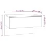 Mesita de noche de pared roble Sonoma de vidaXL, Mesitas de noche - Ref: Foro24-810941, Precio: 38,12 €, Descuento: %