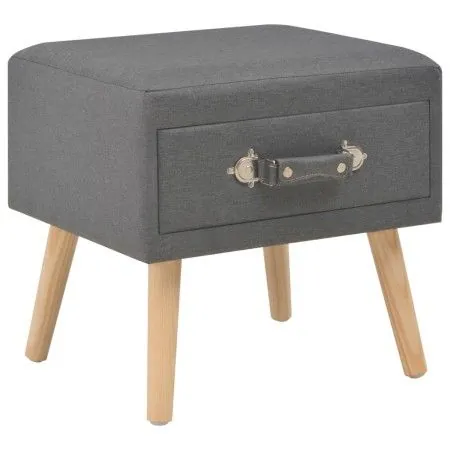 Mesita de noche gris oscuro 40x35x40 cm tela de vidaXL, Mesitas de noche - Ref: Foro24-247535, Precio: 61,31 €, Descuento: %