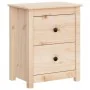 Mesitas de noche 2 uds madera maciza de pino 50x35x61,5 cm de vidaXL, Mesitas de noche - Ref: Foro24-813680, Precio: 115,83 €...