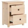 Mesitas de noche 2 uds madera maciza de pino 50x35x61,5 cm de vidaXL, Mesitas de noche - Ref: Foro24-813680, Precio: 115,83 €...