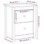 Mesitas de noche 2 uds madera maciza de pino 50x35x61,5 cm de vidaXL, Mesitas de noche - Ref: Foro24-813680, Precio: 115,83 €...
