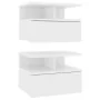 Mesita de noche flotantes 2 uds madera contrachapada 40x31x27cm de vidaXL, Mesitas de noche - Ref: Foro24-800406, Precio: 56,...