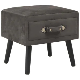 Mesita de noche gris 40x35x40 cm terciopelo de vidaXL, Mesitas de noche - Ref: Foro24-247542, Precio: 53,12 €, Descuento: %