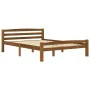 Estructura de cama madera maciza pino marrón miel 140x200 cm de vidaXL, Camas y somieres - Ref: Foro24-322078, Precio: 153,43...