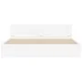 Estructura de cama con cabecero blanca 180x200 cm de , Camas y somieres - Ref: Foro24-3207462, Precio: 155,00 €, Descuento: %