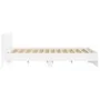 Estructura de cama con cabecero blanca 180x200 cm de , Camas y somieres - Ref: Foro24-3207462, Precio: 155,00 €, Descuento: %
