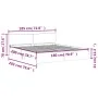 Estructura de cama con cabecero blanca 180x200 cm de , Camas y somieres - Ref: Foro24-3207462, Precio: 155,00 €, Descuento: %
