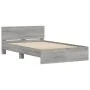 Estructura de cama con cabecero gris Sonoma 120x200 cm de , Camas y somieres - Ref: Foro24-3207495, Precio: 155,32 €, Descuen...