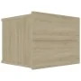 Mesitas de noche 2 uds contrachapada color roble 40x30x30 cm de vidaXL, Mesitas de noche - Ref: Foro24-801060, Precio: 57,34 ...