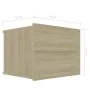 Mesitas de noche 2 uds contrachapada color roble 40x30x30 cm de vidaXL, Mesitas de noche - Ref: Foro24-801060, Precio: 57,34 ...