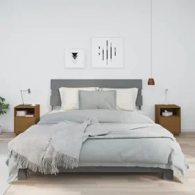 Bedside tables 2 pcs honey brown pine wood 40x34x55 cm by vidaXL, Nightstands - Ref: Foro24-818322, Price: 96,67 €, Discount: %