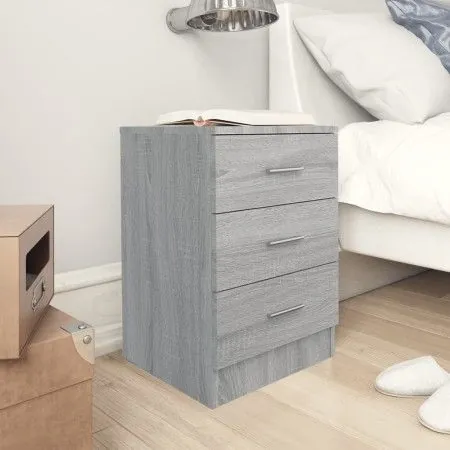 Mesita de noche madera contrachapada gris Sonoma 38x35x56 cm de vidaXL, Mesitas de noche - Ref: Foro24-815323, Precio: 61,38 ...