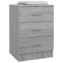 Mesita de noche madera contrachapada gris Sonoma 38x35x56 cm de vidaXL, Mesitas de noche - Ref: Foro24-815323, Precio: 61,38 ...
