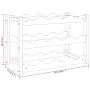 Wine rack for 12 bottles solid walnut wood by vidaXL, Wine racks - Ref: Foro24-350360, Price: 26,78 €, Discount: %