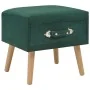 Mesita de noche verde 40x35x40 cm terciopelo de vidaXL, Mesitas de noche - Ref: Foro24-247538, Precio: 69,48 €, Descuento: %