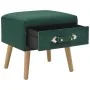 Mesita de noche verde 40x35x40 cm terciopelo de vidaXL, Mesitas de noche - Ref: Foro24-247538, Precio: 69,48 €, Descuento: %