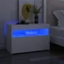 Nachttisch-LED-Leuchten, 2 Stück, weißes Sperrholz, 60 x 35 x 40 cm von vidaXL, Nachttische - Ref: Foro24-3082775, Preis: 85,...
