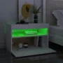Nachttisch-LED-Leuchten, 2 Stück, weißes Sperrholz, 60 x 35 x 40 cm von vidaXL, Nachttische - Ref: Foro24-3082775, Preis: 85,...