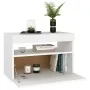 Nachttisch-LED-Leuchten, 2 Stück, weißes Sperrholz, 60 x 35 x 40 cm von vidaXL, Nachttische - Ref: Foro24-3082775, Preis: 85,...