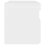 Mesita de noche luces LED 2 uds contrachapada blanco 60x35x40cm de vidaXL, Mesitas de noche - Ref: Foro24-3082775, Precio: 85...