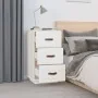 Mesita de noche madera maciza de pino blanco 40x40x75 cm de vidaXL, Mesitas de noche - Ref: Foro24-818337, Precio: 78,46 €, D...