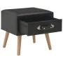Black nightstand 40x35x40 cm synthetic leather by vidaXL, Nightstands - Ref: Foro24-247537, Price: 52,99 €, Discount: %