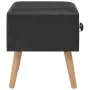 Black nightstand 40x35x40 cm synthetic leather by vidaXL, Nightstands - Ref: Foro24-247537, Price: 52,99 €, Discount: %