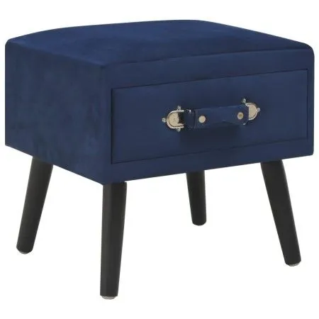 Mesita de noche azul 40x35x40 cm terciopelo de vidaXL, Mesitas de noche - Ref: Foro24-247540, Precio: 66,57 €, Descuento: %