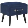 Mesita de noche azul 40x35x40 cm terciopelo de vidaXL, Mesitas de noche - Ref: Foro24-247540, Precio: 66,57 €, Descuento: %