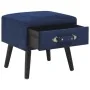 Mesita de noche azul 40x35x40 cm terciopelo de vidaXL, Mesitas de noche - Ref: Foro24-247540, Precio: 66,57 €, Descuento: %