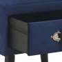 Mesita de noche azul 40x35x40 cm terciopelo de vidaXL, Mesitas de noche - Ref: Foro24-247540, Precio: 66,57 €, Descuento: %