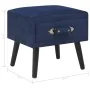 Mesita de noche azul 40x35x40 cm terciopelo de vidaXL, Mesitas de noche - Ref: Foro24-247540, Precio: 66,57 €, Descuento: %