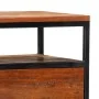 Mesita de noche de madera maciza reciclada y acero 40x30x50 cm de vidaXL, Mesitas de noche - Ref: Foro24-282725, Precio: 72,0...