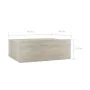 Mesita noche flotantes contrachapada color roble 40x30x15 cm de vidaXL, Mesitas de noche - Ref: Foro24-800312, Precio: 26,58 ...