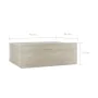 Schwebender Nachttisch aus Eichensperrholz, 40 x 30 x 15 cm von vidaXL, Nachttische - Ref: Foro24-800312, Preis: 26,58 €, Rab...