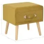 Mesita de noche color mostaza 40x35x40 cm terciopelo de vidaXL, Mesitas de noche - Ref: Foro24-247539, Precio: 53,22 €, Descu...