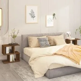 Nightstands 2 pcs oak brown plywood 50x30x51.5cm by vidaXL, Nightstands - Ref: Foro24-815833, Price: 50,47 €, Discount: %