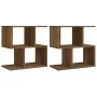 Mesitas de noche 2 uds contrachapada marrón roble 50x30x51,5cm de vidaXL, Mesitas de noche - Ref: Foro24-815833, Precio: 50,4...