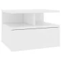 Schwebender Nachttisch aus weißem Sperrholz, 40 x 31 x 27 cm von vidaXL, Nachttische - Ref: Foro24-800405, Preis: 42,85 €, Ra...