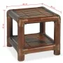 Mesita de noche de bambú marrón oscuro 40x40x40 cm de vidaXL, Mesitas de noche - Ref: Foro24-244608, Precio: 69,64 €, Descuen...