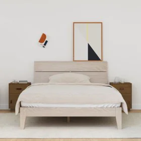 Mesitas de noche 2 uds madera de pino marrón miel 40x34x55 cm de vidaXL, Mesitas de noche - Ref: Foro24-818312, Precio: 80,80...