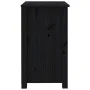 Mesitas de noche 2 uds madera maciza de pino negra 50x35x61,5cm de vidaXL, Mesitas de noche - Ref: Foro24-813688, Precio: 113...