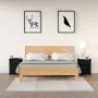 Mesitas de noche 2 uds madera maciza de pino negra 50x35x61,5cm de vidaXL, Mesitas de noche - Ref: Foro24-813688, Precio: 113...