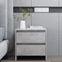 Mesita de noche madera ingeniería gris hormigón 45x34,5x44,5 cm de vidaXL, Mesitas de noche - Ref: Foro24-809853, Precio: 45,...