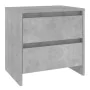Mesita de noche madera ingeniería gris hormigón 45x34,5x44,5 cm de vidaXL, Mesitas de noche - Ref: Foro24-809853, Precio: 45,...