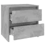 Mesita de noche madera ingeniería gris hormigón 45x34,5x44,5 cm de vidaXL, Mesitas de noche - Ref: Foro24-809853, Precio: 45,...