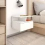 Floating bedside table in glossy white wood, 40x31x27 cm by vidaXL, Nightstands - Ref: Foro24-800417, Price: 37,43 €, Discoun...