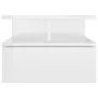 Floating bedside table in glossy white wood, 40x31x27 cm by vidaXL, Nightstands - Ref: Foro24-800417, Price: 37,43 €, Discoun...