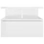 Mesita de noche flotante madera blanco brillo 40x31x27 cm de vidaXL, Mesitas de noche - Ref: Foro24-800417, Precio: 37,43 €, ...