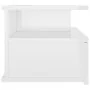 Floating bedside table in glossy white wood, 40x31x27 cm by vidaXL, Nightstands - Ref: Foro24-800417, Price: 37,43 €, Discoun...